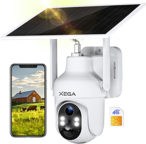 Xega lte telecamera sim - 4g,